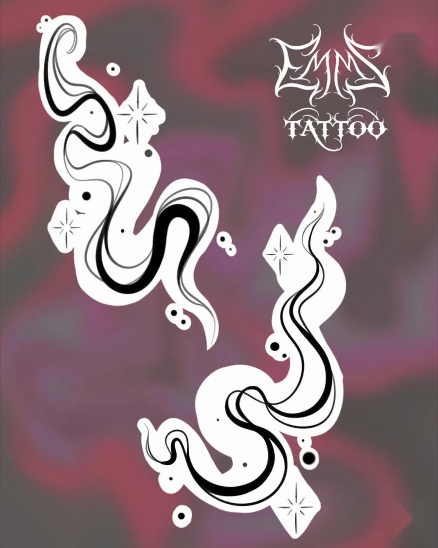 Flash-ontwerp van EmmsTattoo in Lelystad: slang